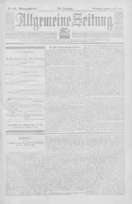 Allgemeine Zeitung Freitag 18. Juli 1902