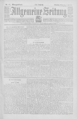 Allgemeine Zeitung Samstag 19. Juli 1902