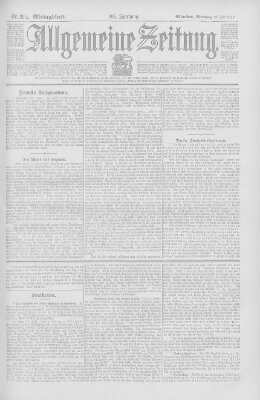 Allgemeine Zeitung Montag 28. Juli 1902