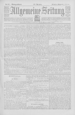 Allgemeine Zeitung Mittwoch 30. Juli 1902