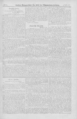 Allgemeine Zeitung Freitag 1. August 1902