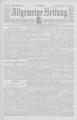 Allgemeine Zeitung Mittwoch 6. August 1902