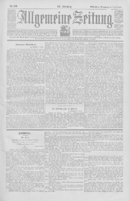 Allgemeine Zeitung Sonntag 10. August 1902