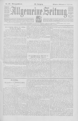 Allgemeine Zeitung Mittwoch 20. August 1902