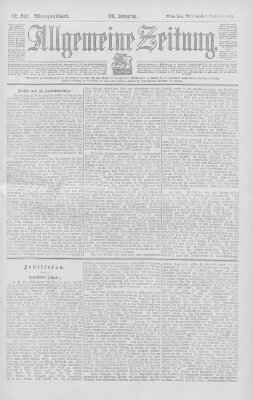 Allgemeine Zeitung Mittwoch 3. September 1902