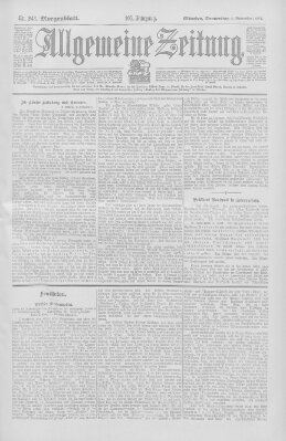 Allgemeine Zeitung Donnerstag 4. September 1902