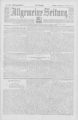 Allgemeine Zeitung Samstag 13. September 1902