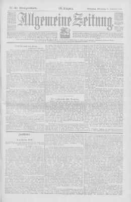 Allgemeine Zeitung Dienstag 23. September 1902