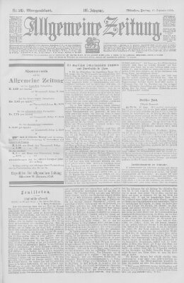 Allgemeine Zeitung Freitag 26. September 1902