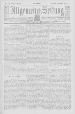 Allgemeine Zeitung Mittwoch 1. Oktober 1902