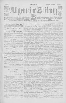 Allgemeine Zeitung Sonntag 5. Oktober 1902