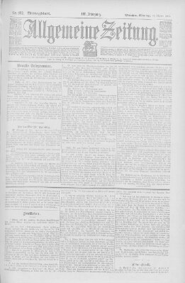 Allgemeine Zeitung Montag 13. Oktober 1902