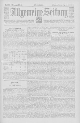 Allgemeine Zeitung Donnerstag 30. Oktober 1902