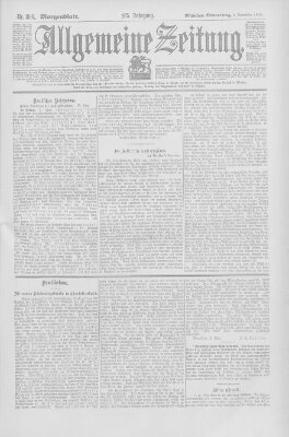 Allgemeine Zeitung Donnerstag 6. November 1902