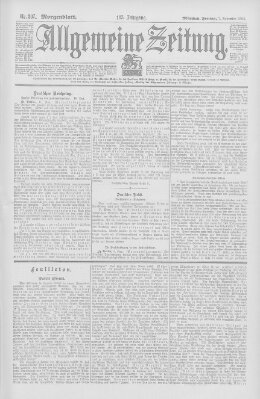 Allgemeine Zeitung Freitag 7. November 1902