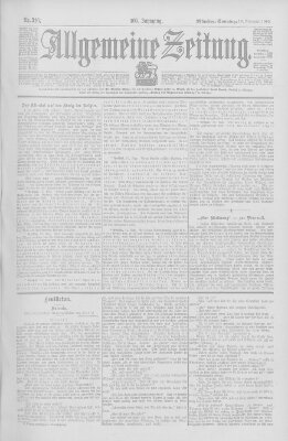 Allgemeine Zeitung Sonntag 16. November 1902