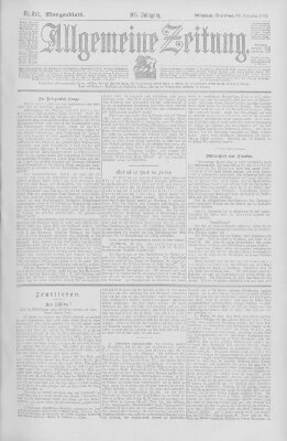 Allgemeine Zeitung Dienstag 18. November 1902