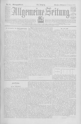 Allgemeine Zeitung Mittwoch 19. November 1902