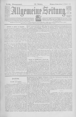 Allgemeine Zeitung Donnerstag 20. November 1902