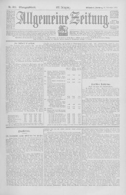 Allgemeine Zeitung Freitag 28. November 1902