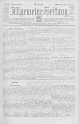 Allgemeine Zeitung Freitag 5. Dezember 1902