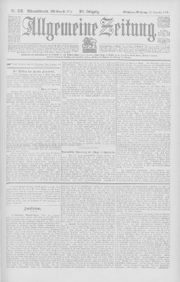 Allgemeine Zeitung Montag 29. Dezember 1902