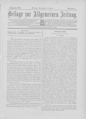 Allgemeine Zeitung Donnerstag 2. Januar 1902