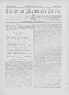 Allgemeine Zeitung Dienstag 7. Januar 1902