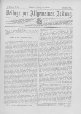 Allgemeine Zeitung Dienstag 18. Februar 1902