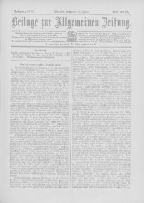 Allgemeine Zeitung Mittwoch 12. März 1902