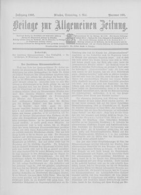 Allgemeine Zeitung Donnerstag 1. Mai 1902