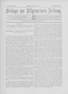 Allgemeine Zeitung Samstag 3. Mai 1902