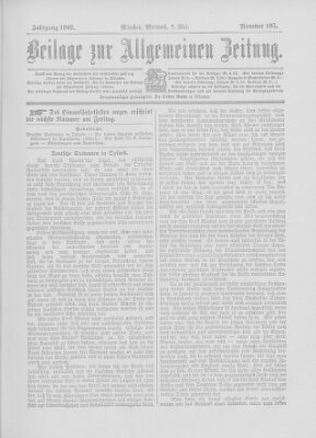 Allgemeine Zeitung Mittwoch 7. Mai 1902