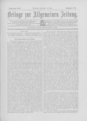 Allgemeine Zeitung Samstag 10. Mai 1902