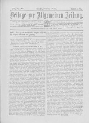 Allgemeine Zeitung Mittwoch 28. Mai 1902