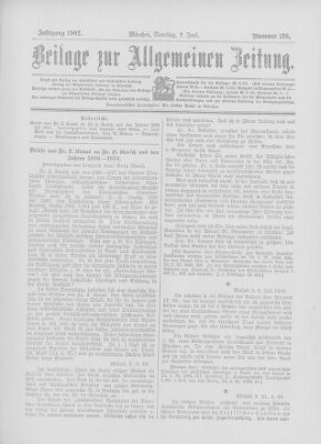 Allgemeine Zeitung Samstag 7. Juni 1902