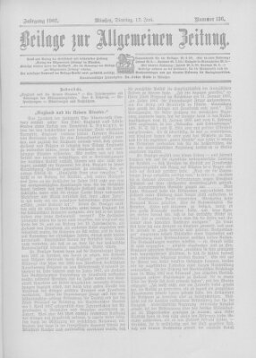 Allgemeine Zeitung Dienstag 17. Juni 1902