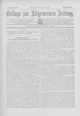 Allgemeine Zeitung Donnerstag 19. Juni 1902