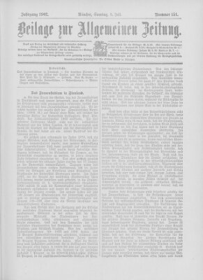 Allgemeine Zeitung Samstag 5. Juli 1902