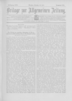 Allgemeine Zeitung Montag 28. Juli 1902