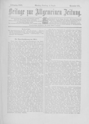 Allgemeine Zeitung Samstag 2. August 1902