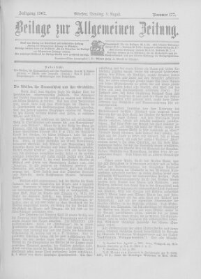 Allgemeine Zeitung Dienstag 5. August 1902