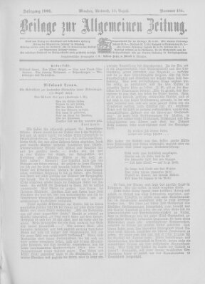 Allgemeine Zeitung Mittwoch 13. August 1902