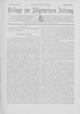 Allgemeine Zeitung Mittwoch 20. August 1902