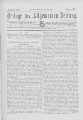 Allgemeine Zeitung Mittwoch 10. September 1902