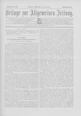 Allgemeine Zeitung Mittwoch 24. September 1902