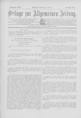 Allgemeine Zeitung Samstag 4. Oktober 1902