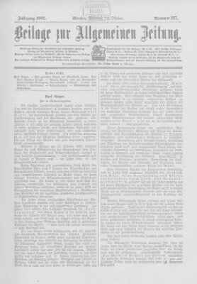 Allgemeine Zeitung Mittwoch 15. Oktober 1902