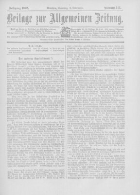 Allgemeine Zeitung Samstag 8. November 1902