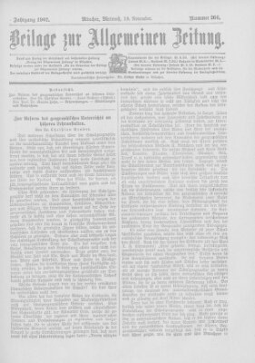 Allgemeine Zeitung Mittwoch 19. November 1902